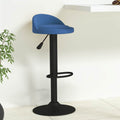 Barkruk fluweel blauw