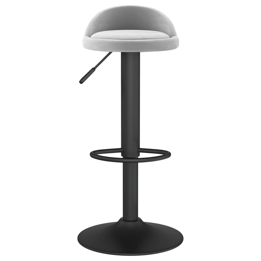 Barkrukken Fluweel 2 Lichtgrijs