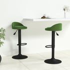 Barkrukken 2 st fluweel donkergroen 72-94 cm