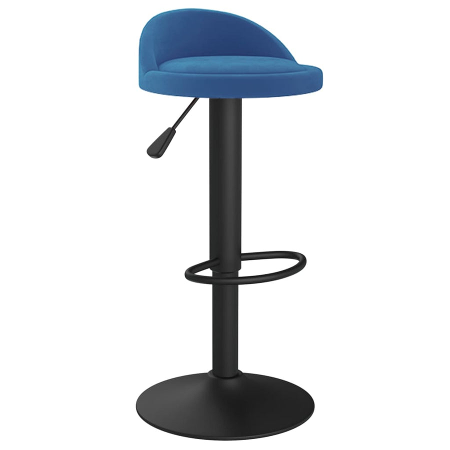 Barkrukken 2 St Fluweel Blauw