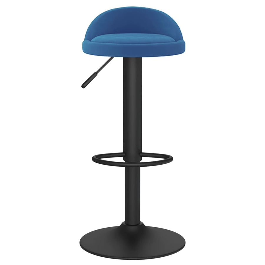 Barkrukken 2 St Fluweel Blauw