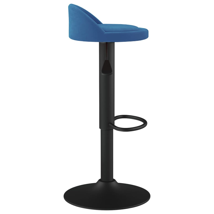 Barkrukken 2 St Fluweel Blauw