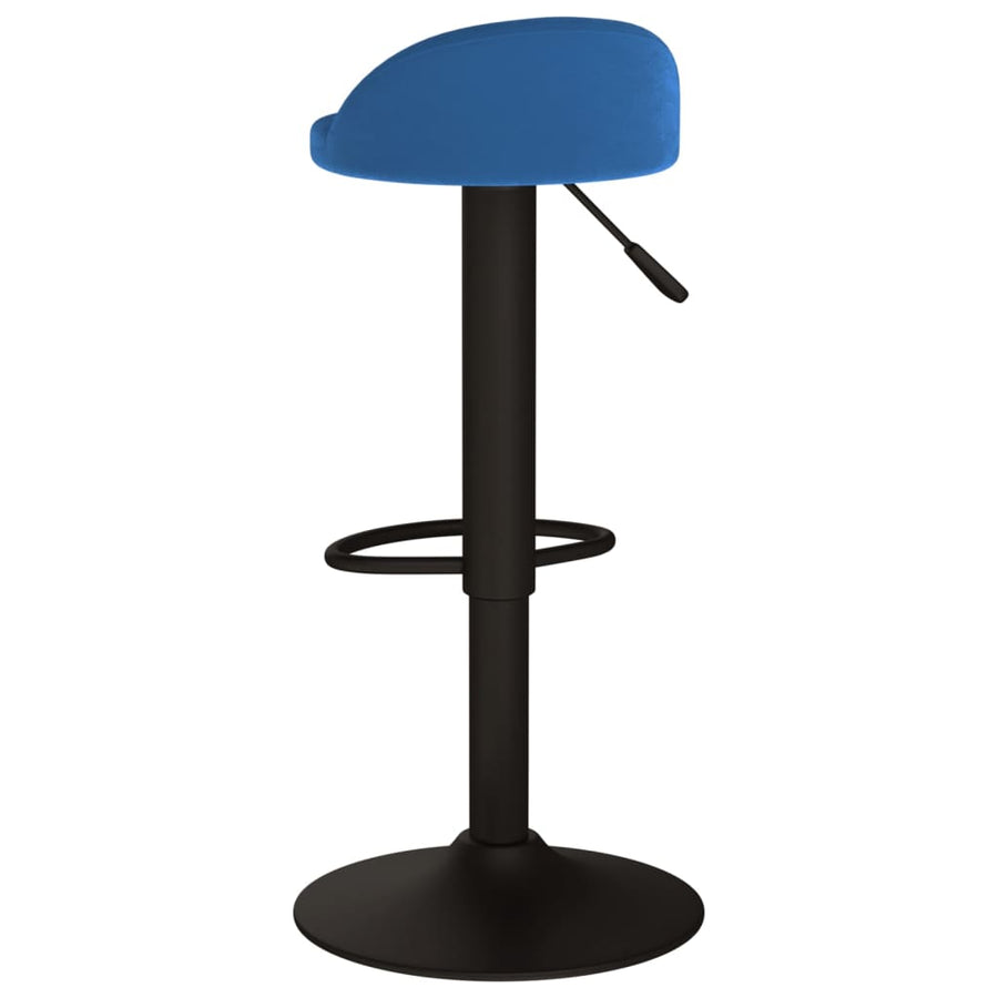 Barkrukken 2 St Fluweel Blauw
