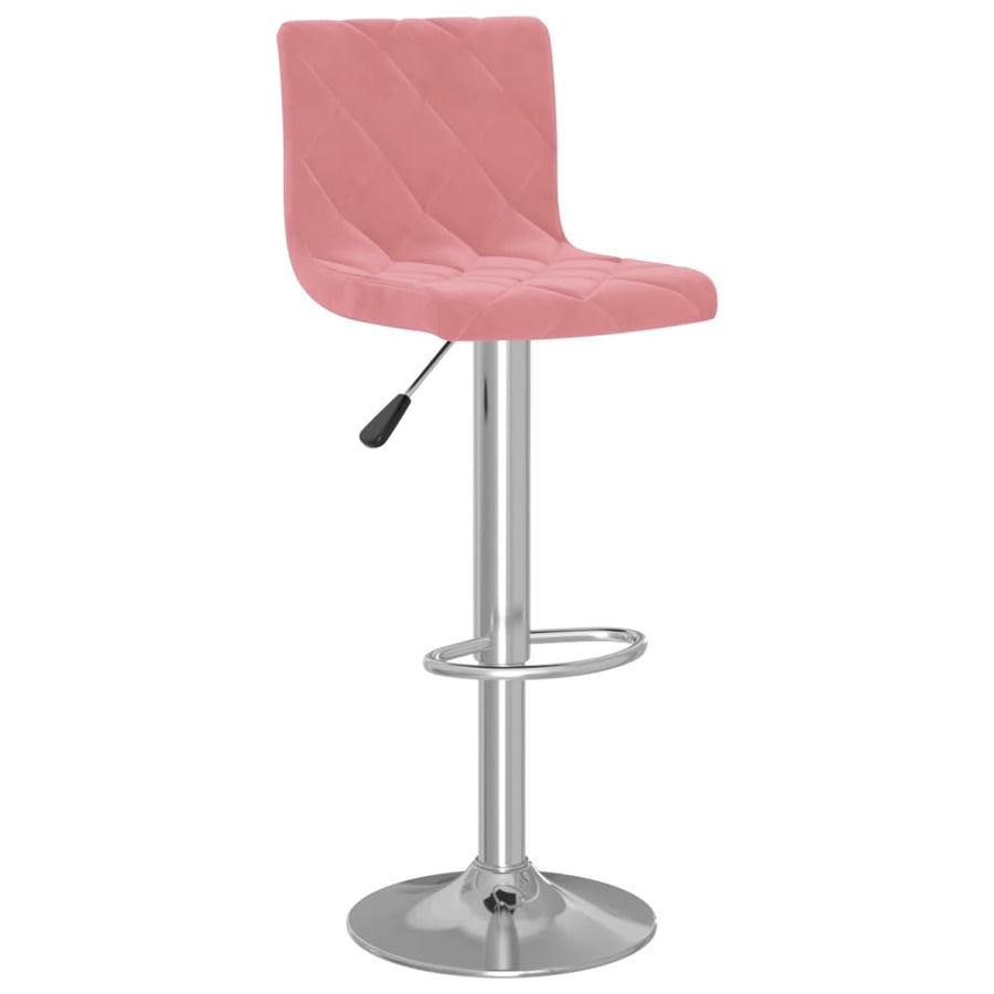 Barkrukken 2 st fluweel roze