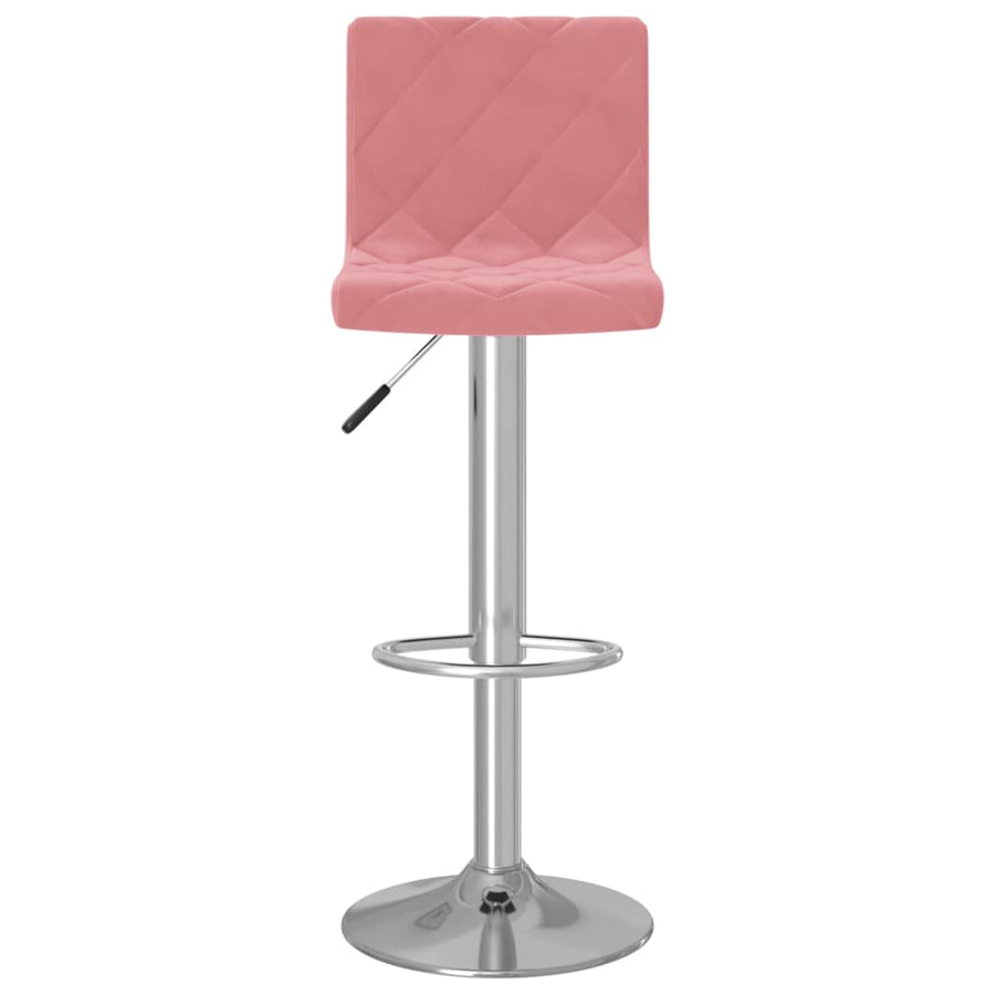 Barkrukken 2 st fluweel roze