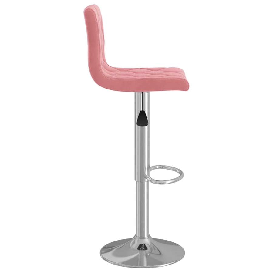 Barkrukken 2 st fluweel roze