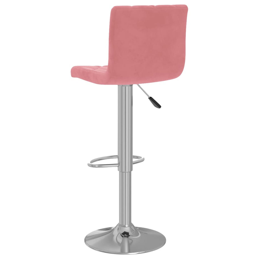 Barkrukken 2 st fluweel roze