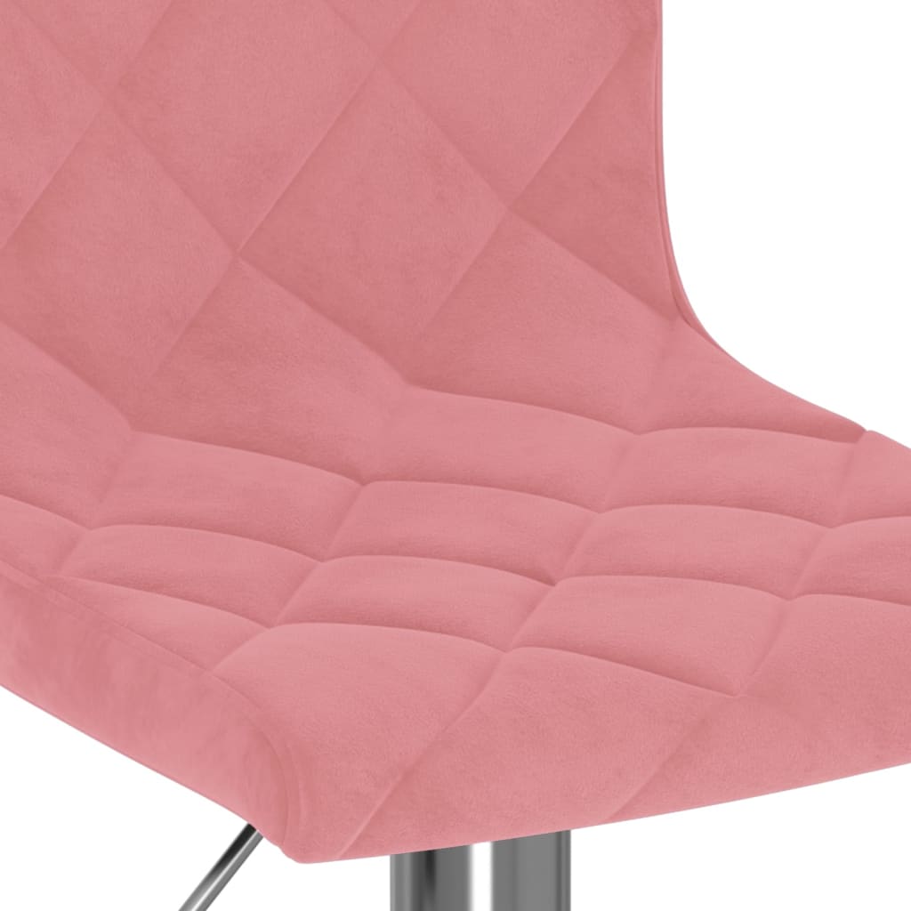 Barkrukken 2 st fluweel roze