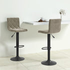 Bar stools 2 pcs velvet light grey