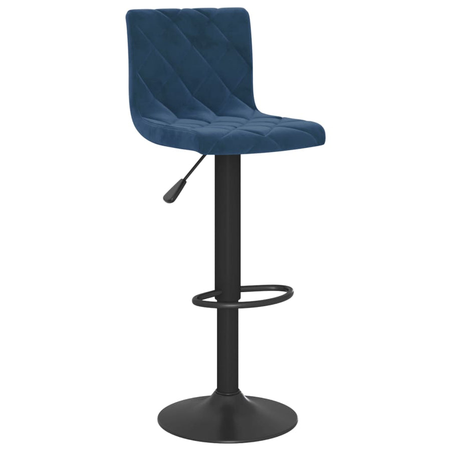 Barkrukken 2 St Fluweel Blauw