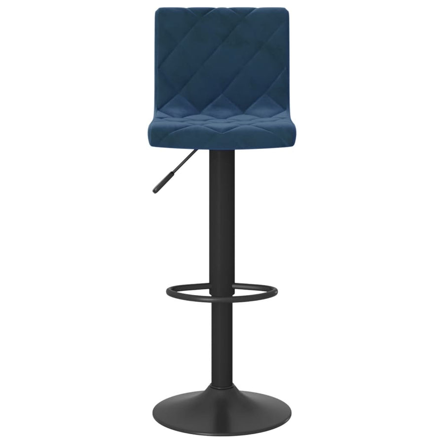 Barkrukken 2 St Fluweel Blauw