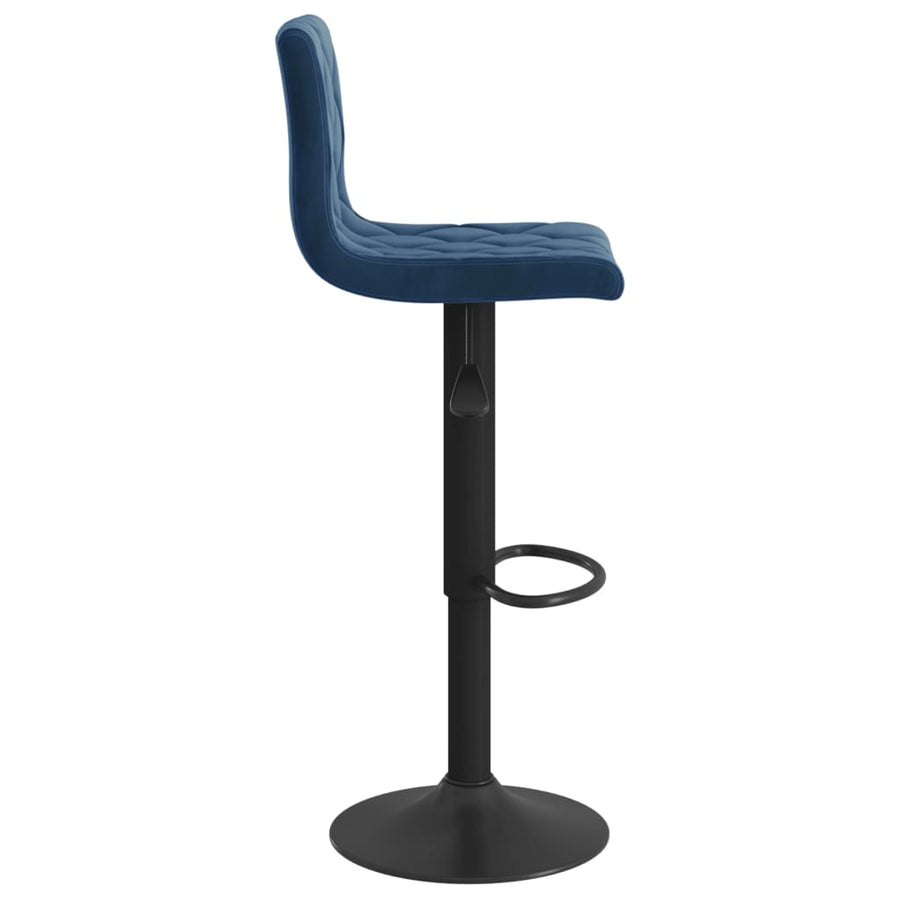 Barkrukken 2 St Fluweel Blauw