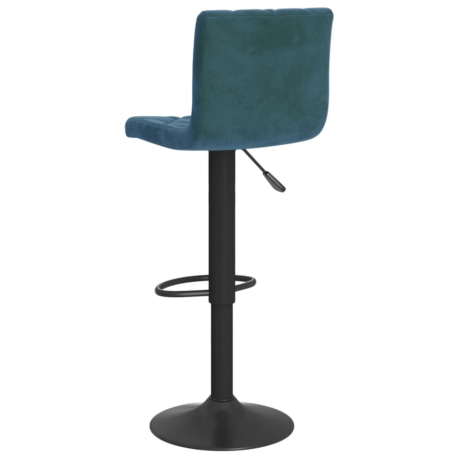 Barkrukken 2 St Fluweel Blauw