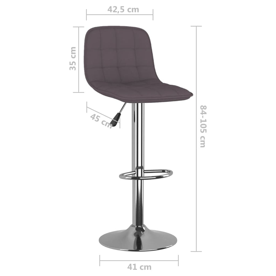 Barkrukken 2 St Stof Taupe