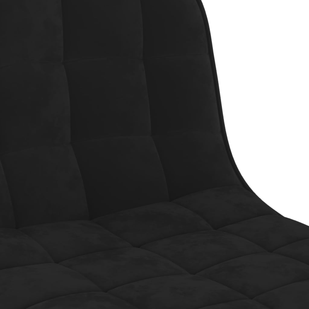 Barkruk Fluweel Zwart 1