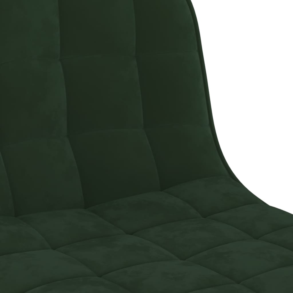 Barkrukken 2 st fluweel donkergroen