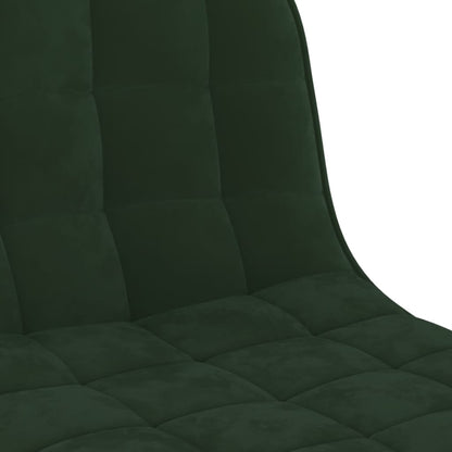 Barkrukken 2 st fluweel donkergroen