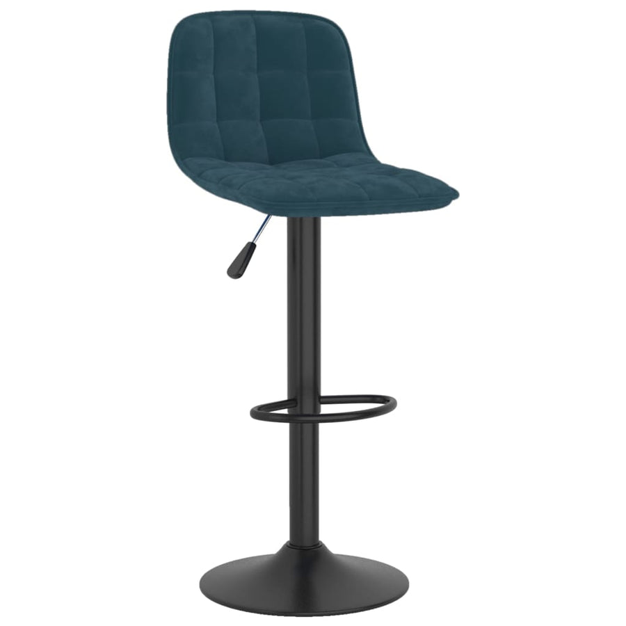 Barkrukken 2 St Fluweel Blauw