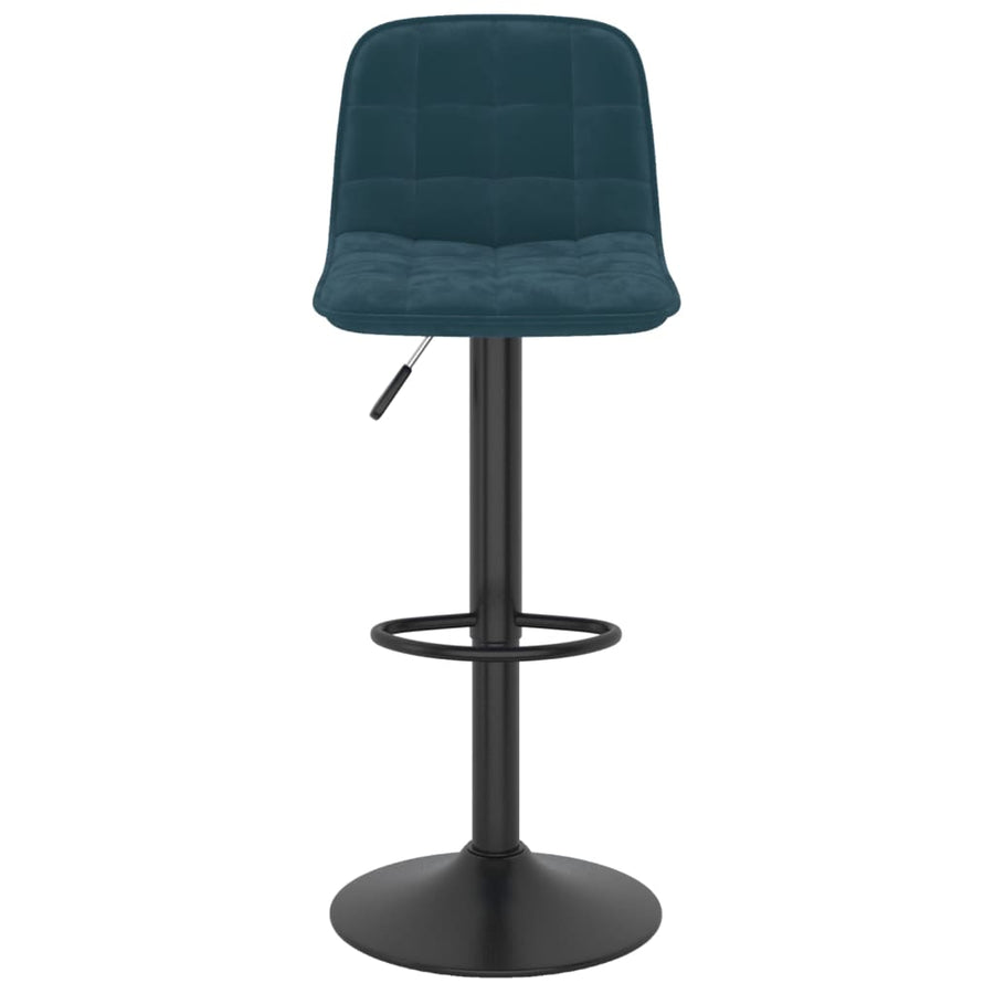 Barkrukken 2 St Fluweel Blauw