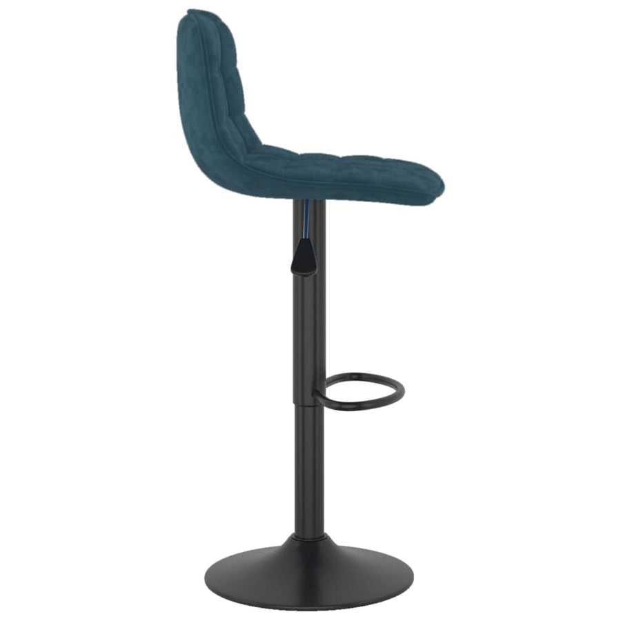 Barkrukken 2 St Fluweel Blauw