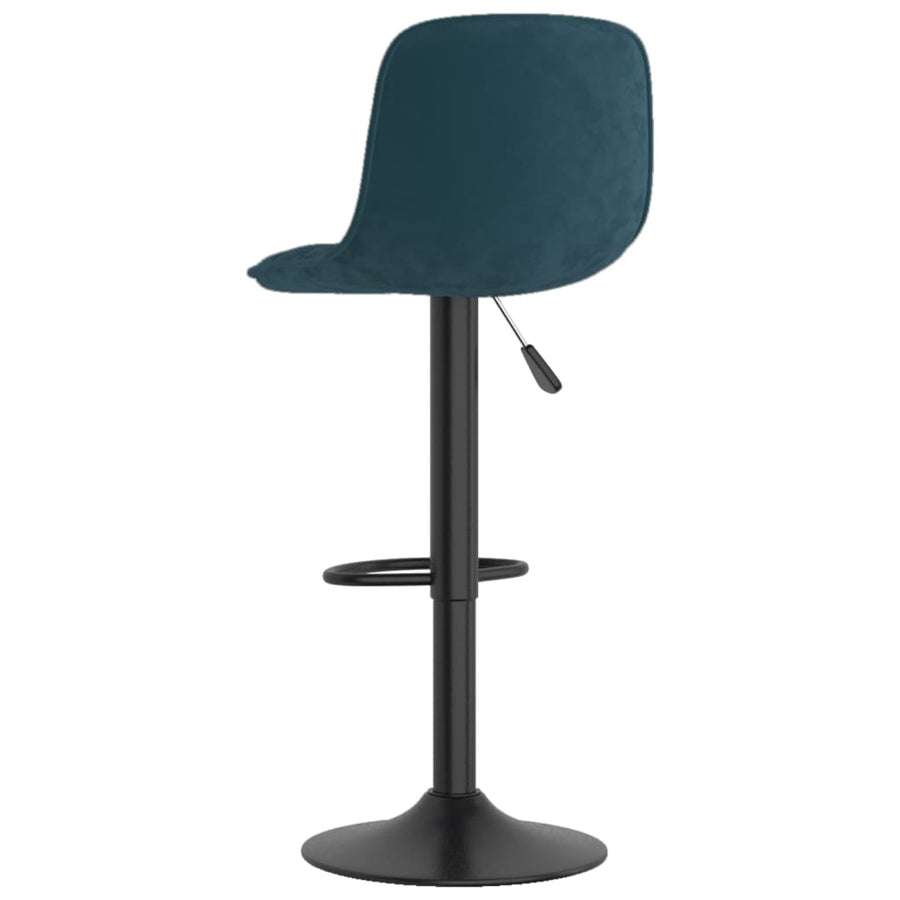 Barkrukken 2 St Fluweel Blauw