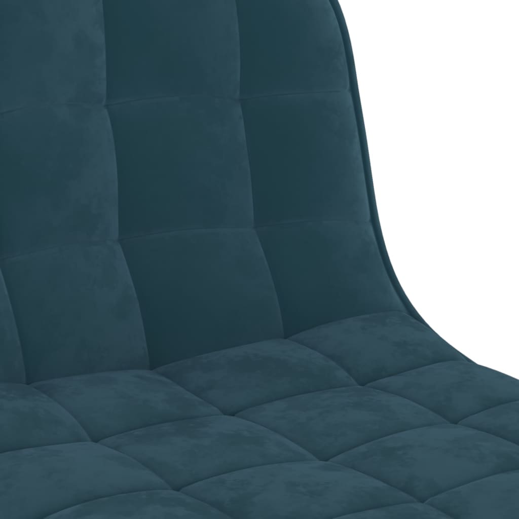 Barkrukken 2 St Fluweel Blauw