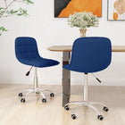 Eetkamerstoelen Draaibaar Stof 2 Blauw