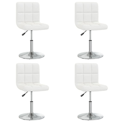 Eetkamerstoelen 4 St Kunstleer Wit