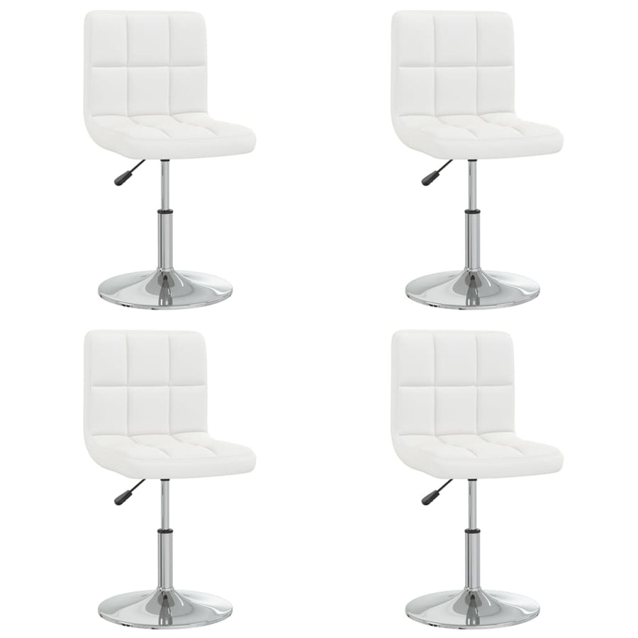 Eetkamerstoelen 4 St Kunstleer Wit