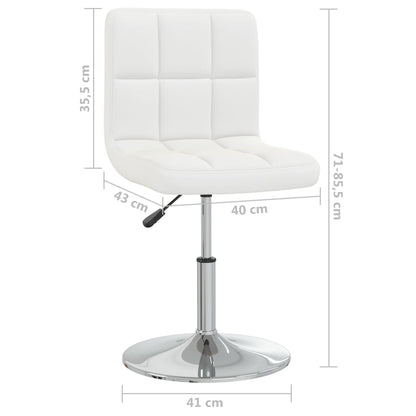 Eetkamerstoelen 4 St Kunstleer Wit