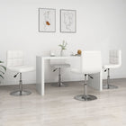 Eetkamerstoelen 4 stuks kunstleer wit