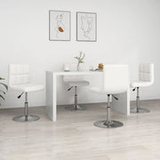 Eetkamerstoelen 4 stuks kunstleer wit