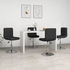 Dining chairs 4 pcs artificial leather black