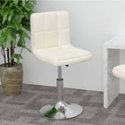 Swivel bar stool fabric cream