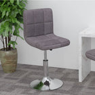 Swivel bar stool fabric taupe