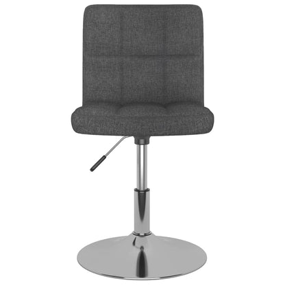 Eetkamerstoelen Draaibaar 2 St Stof Donkergrijs