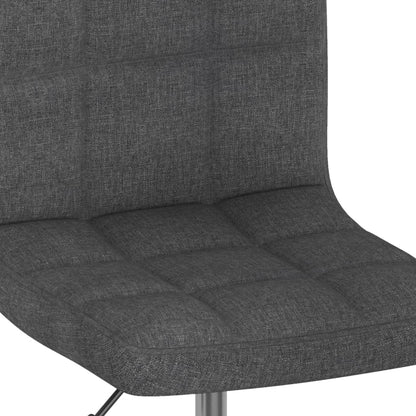 Eetkamerstoelen Draaibaar 2 St Stof Donkergrijs