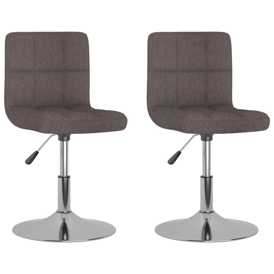 Eetkamerstoelen Draaibaar 2 St Stof Taupe