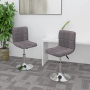 Eetkamerstoelen draaibaar 2 stuks taupe