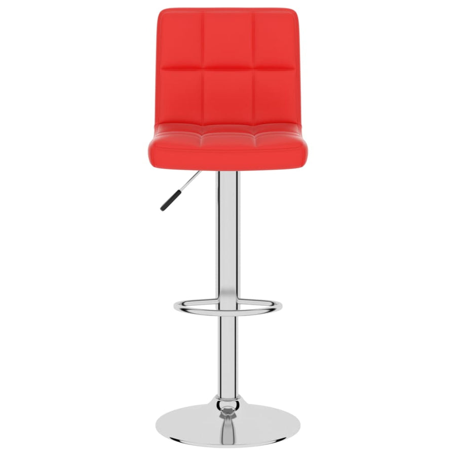 Barkruk kunstleer rood