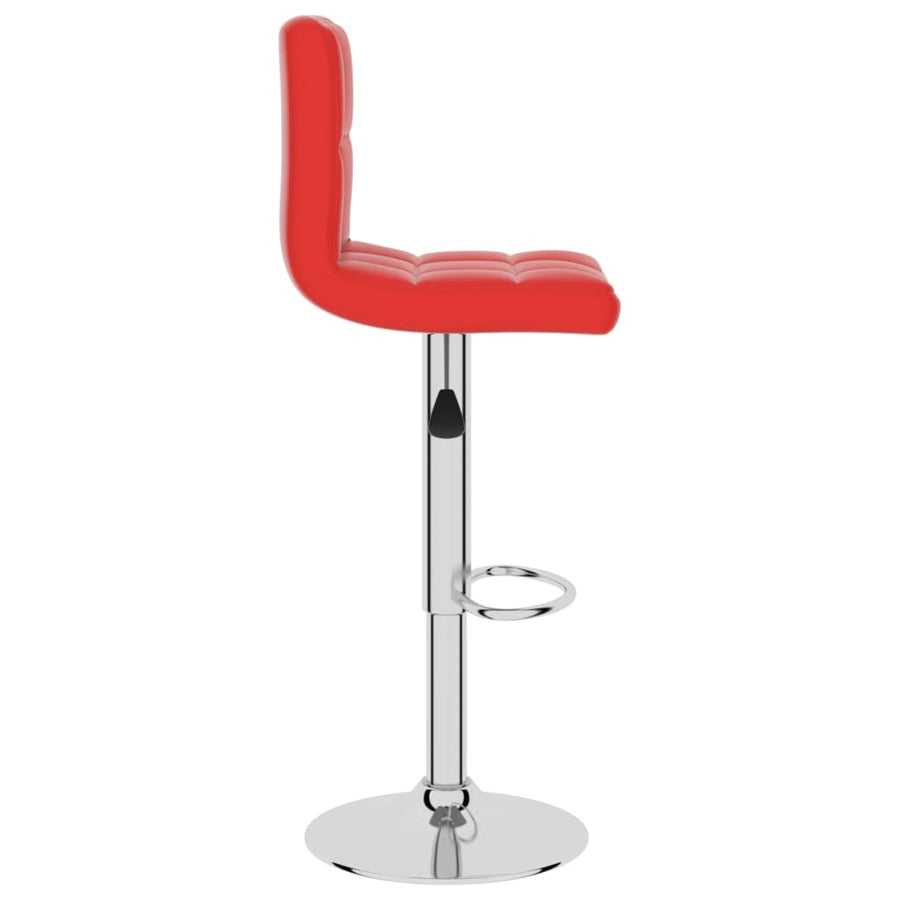 Barkruk kunstleer rood