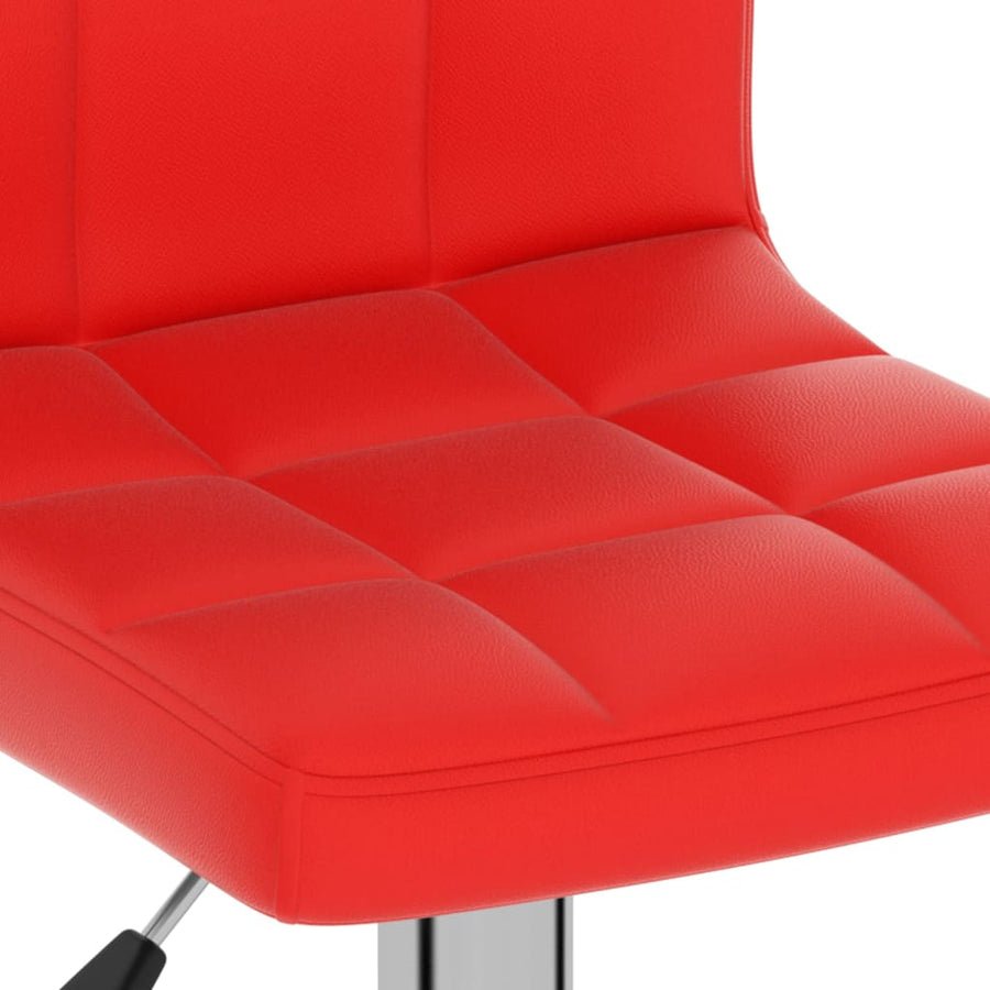 Barkruk kunstleer rood
