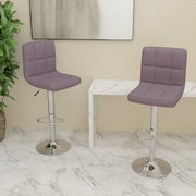 Bar stools 2 pcs fabric taupe