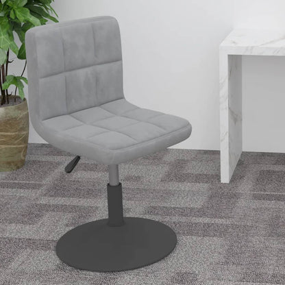 Barkruk Draaibaar Fluweel Lichtgrijs