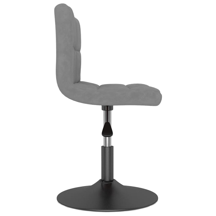 Eetkamerstoelen Draaibaar 2 St Fluweel Lichtgrijs