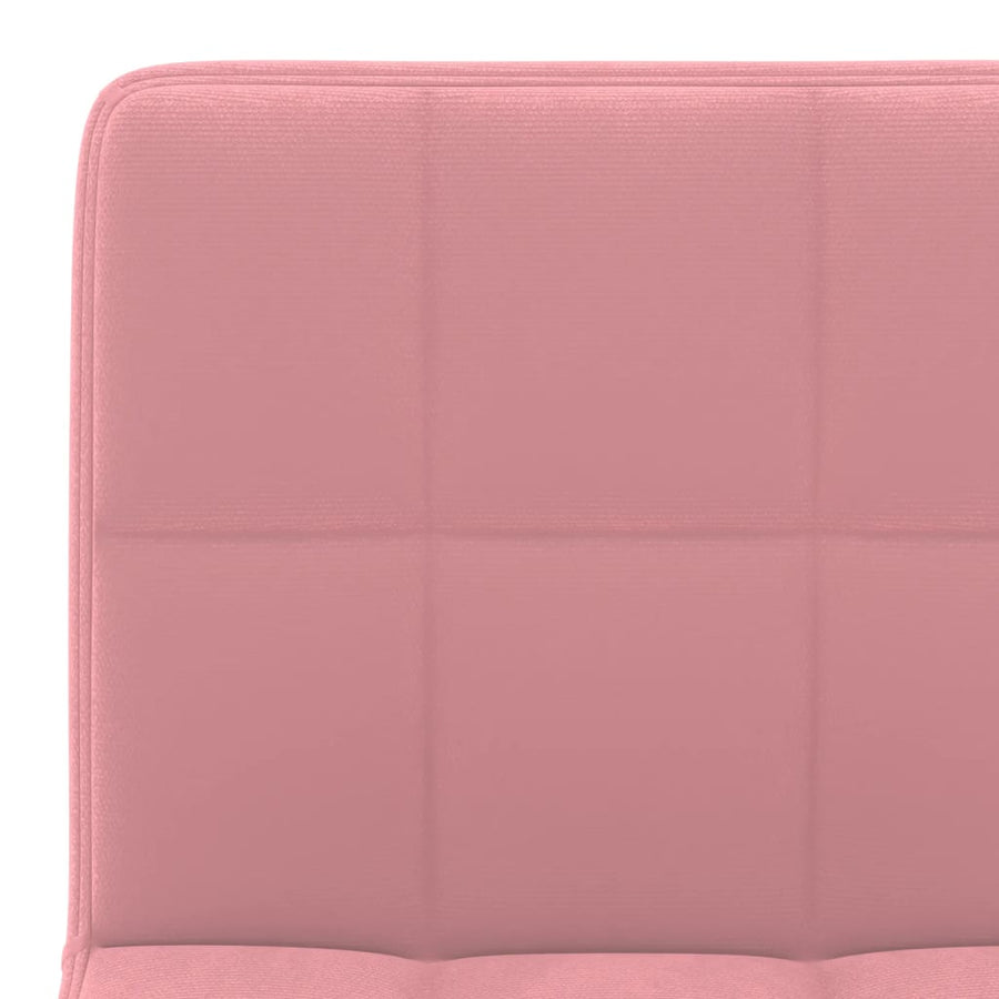 Barkruk fluweel roze