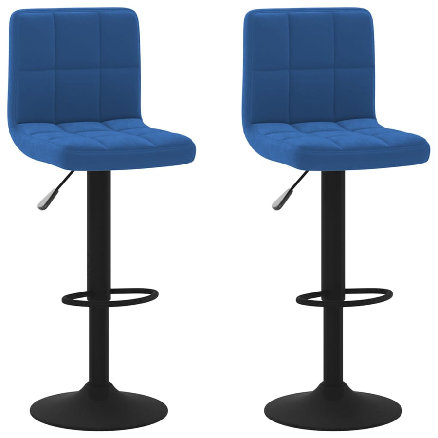 Barkrukken Fluweel 2 Blauw