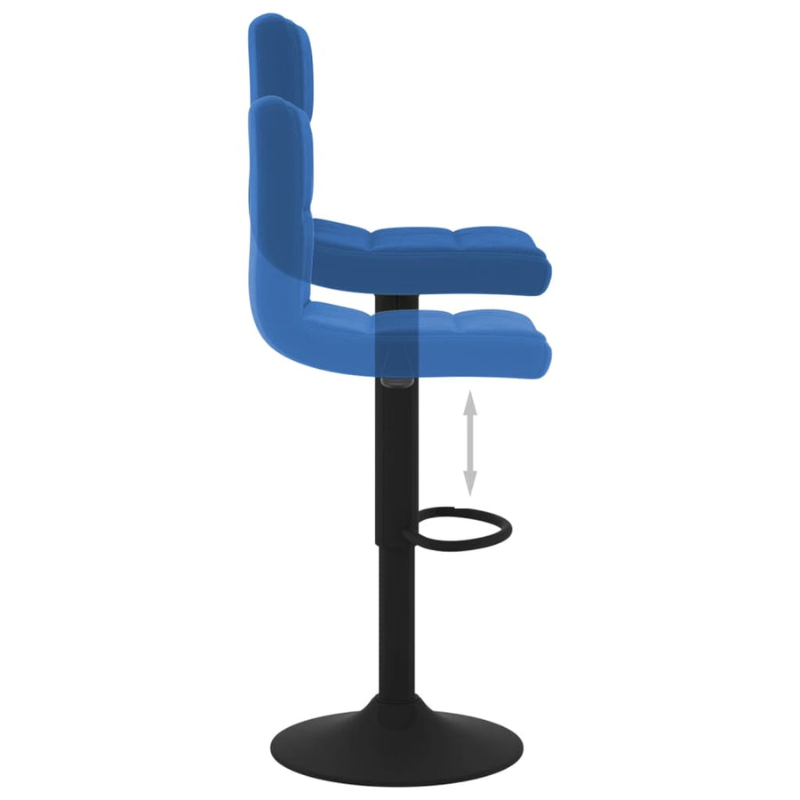 Barkrukken Fluweel 2 Blauw
