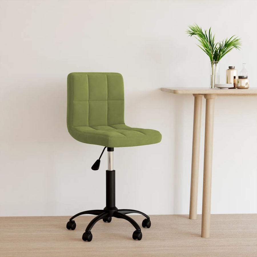 Kantoorstoel Draaibaar Fluweel Lichtgroen