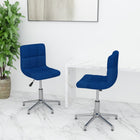 Eetkamerstoelen Draaibaar Stof Blauw